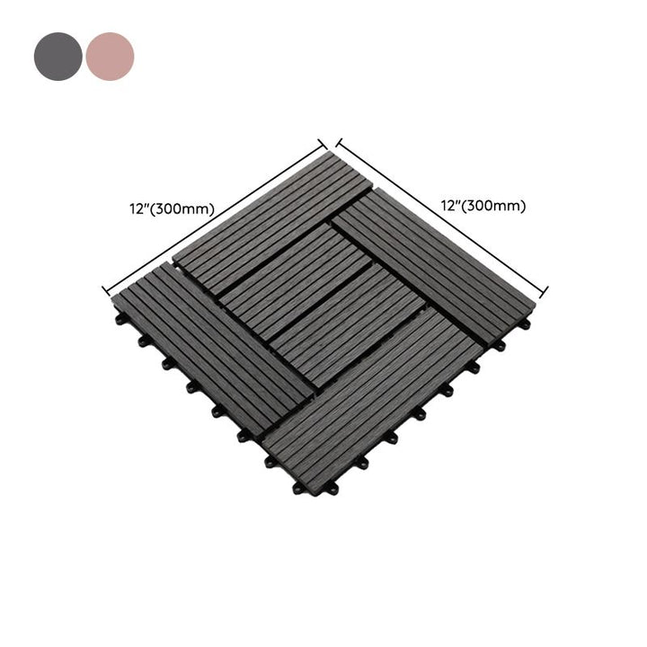 BowLift | Striped Pattern Patio Tiles Laying Pattern Square Deck Board Outdoor Patio