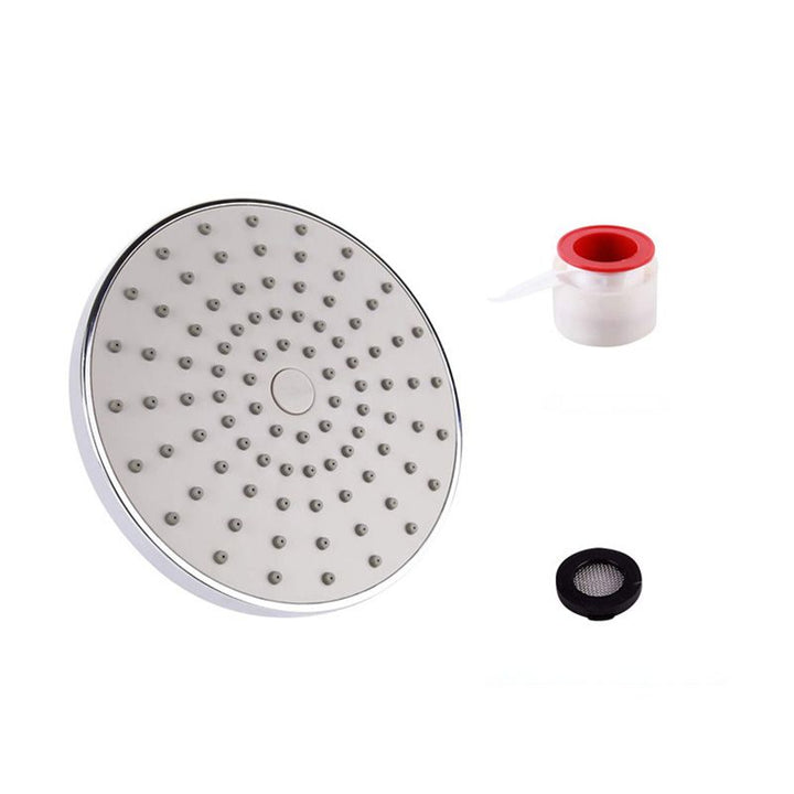 BowLift | Round Fest Showerhead Silver Single Jet Wall Mount Showerhead