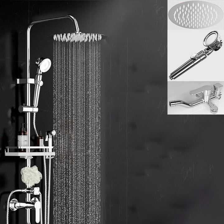 BowLift | Wall-mounted Rectangular Shower System Stain-resistant Copper Modern Shower System