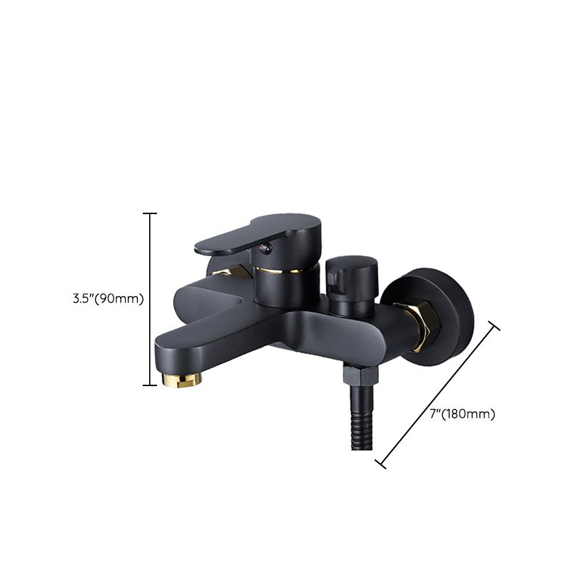BowLift | Modern Bathtub Faucet Lever Handle Wall Mounted Fixed Bathtub Faucet