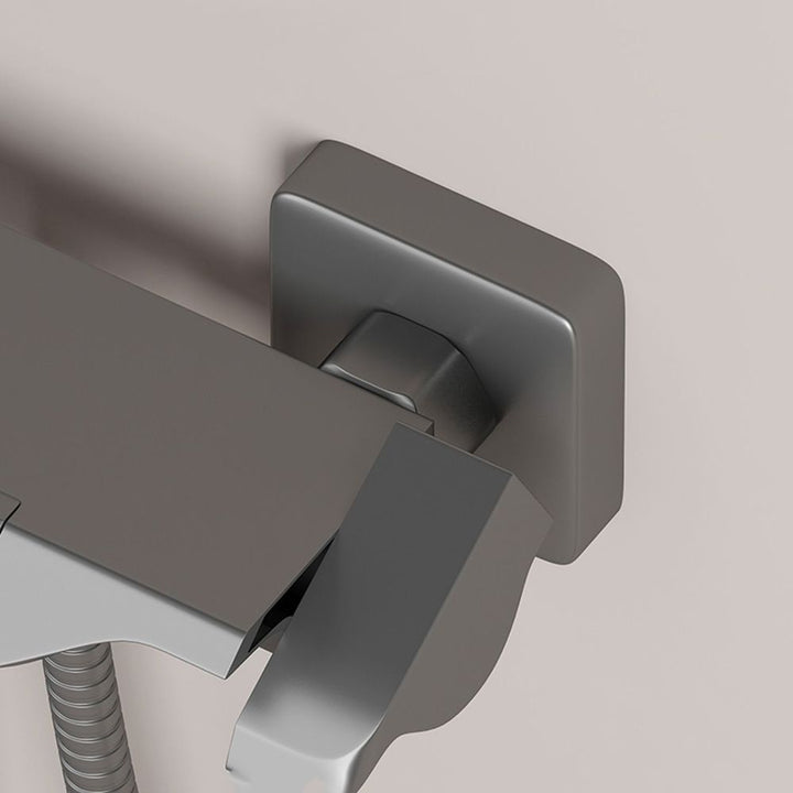 BowLift | Push-button shower system wall mounting hand shower square shower system with shower hose