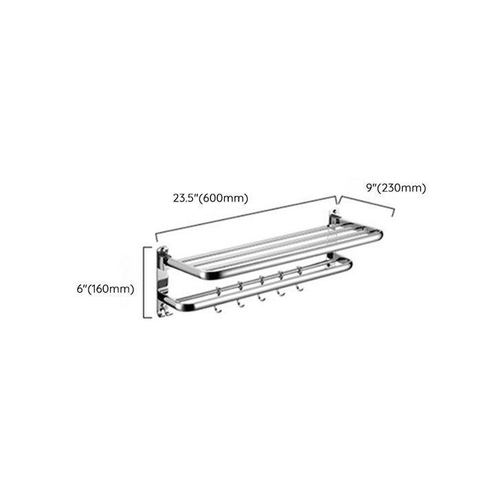 BowLift | Modern Stainless Steel Bathroom Shelf Paper Holder Bathroom Accessory Set