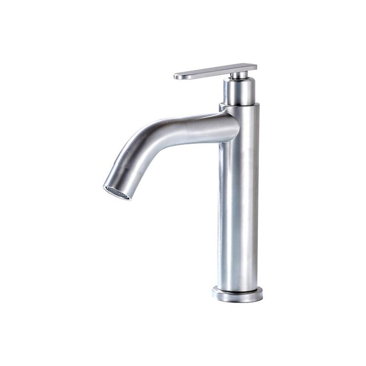 BowLift | Modern Vessel Faucet Stainless Steel Low Arc Sink Faucet