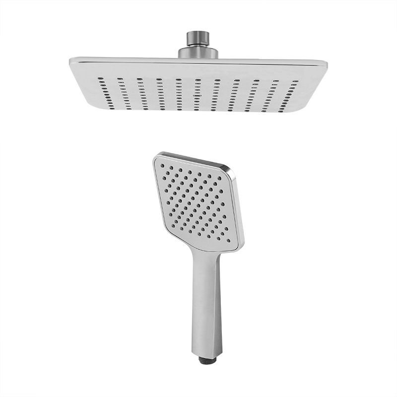 BowLift | Chrome Square Shower Head Combination Wall Mounted and Ceiling Mounted Hand Shower