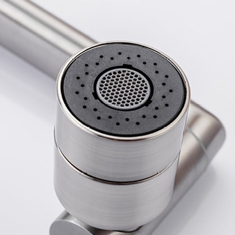 BowLift | Swivel Spout Bathroom Faucet Single Hole Basin Faucet with Lever Handle