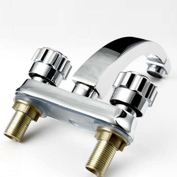 BowLift | Modern Style Vessel Faucet Copper Knob Handle Low Arc Vessel Faucet