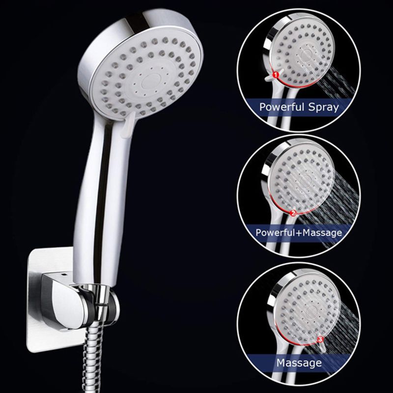 BowLift | Contemporary Shower Combination Double Shower Head Chrome Wall Mounted Round Shower Head