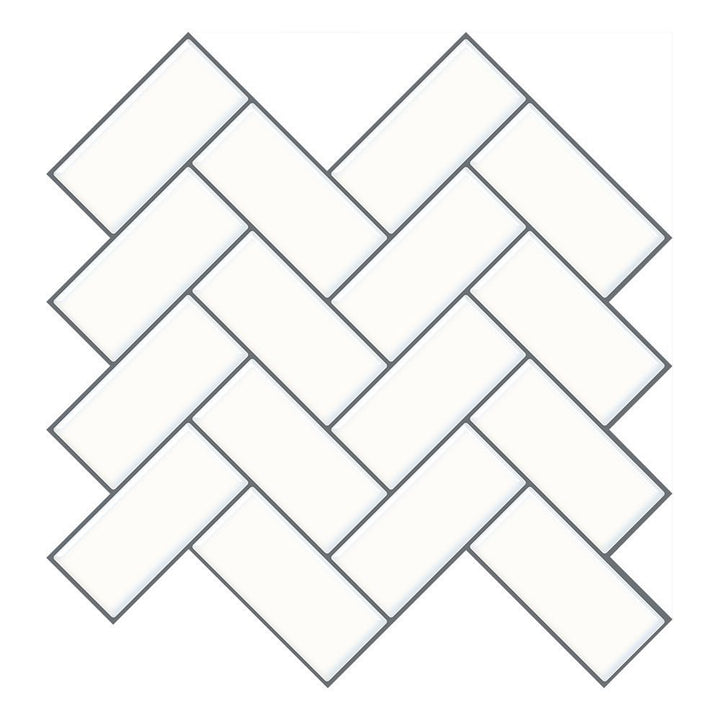 BowLift | Matte Square Peel & Stick Tile Stone Composite Subway Tile for Kitchen Backsplash