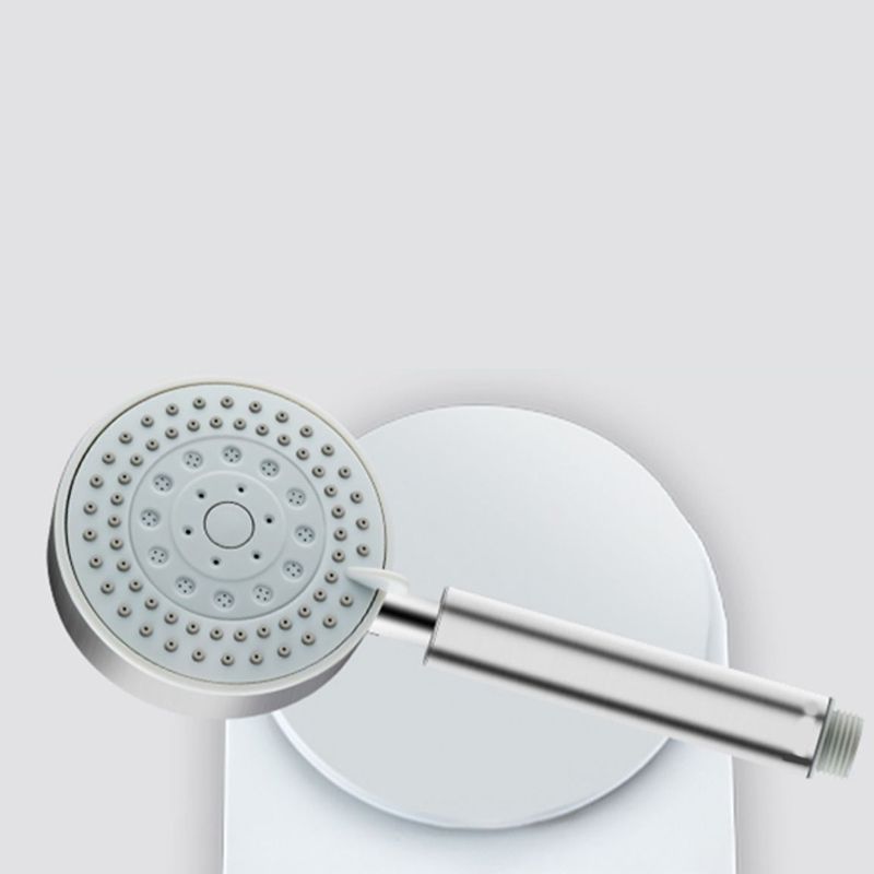 BowLift | Round self-cleaning handheld shower adjustable spray pattern stainless steel hand shower