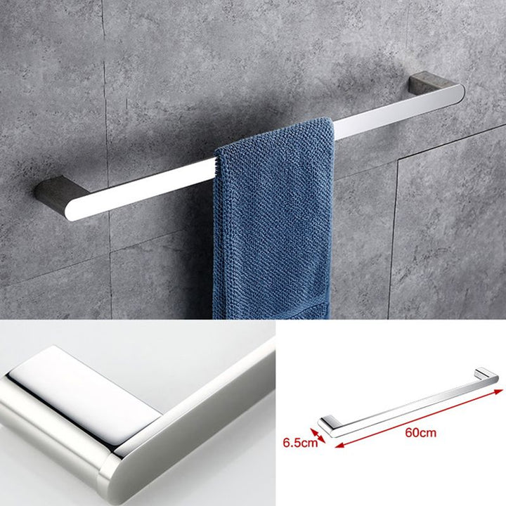 BowLift | Contemporary Bathroom Accessories Hardware Set in Silver with Soap Dish