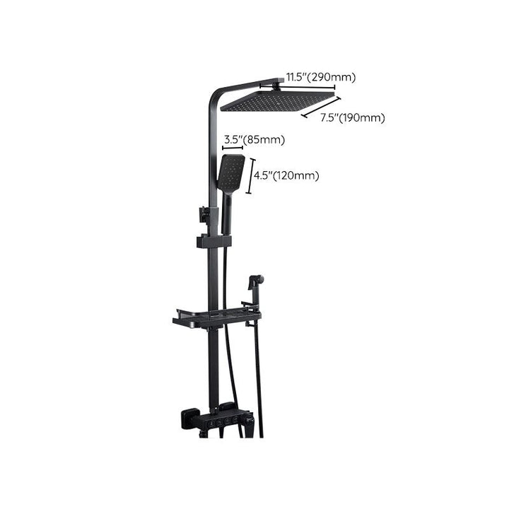 BowLift | Adjustable spray sample shower combination metal shower fitting arm showerhead with slip bar