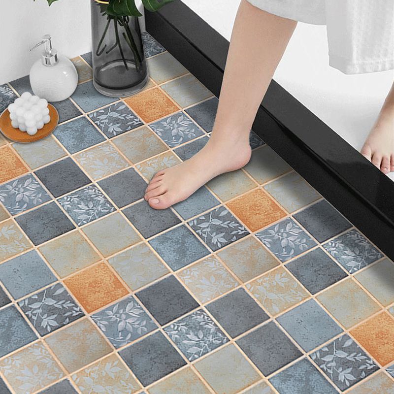 BowLift | Modern Vinyl Floor Planks Grid Pattern Peel and Stick Vinyl Plank Flooring
