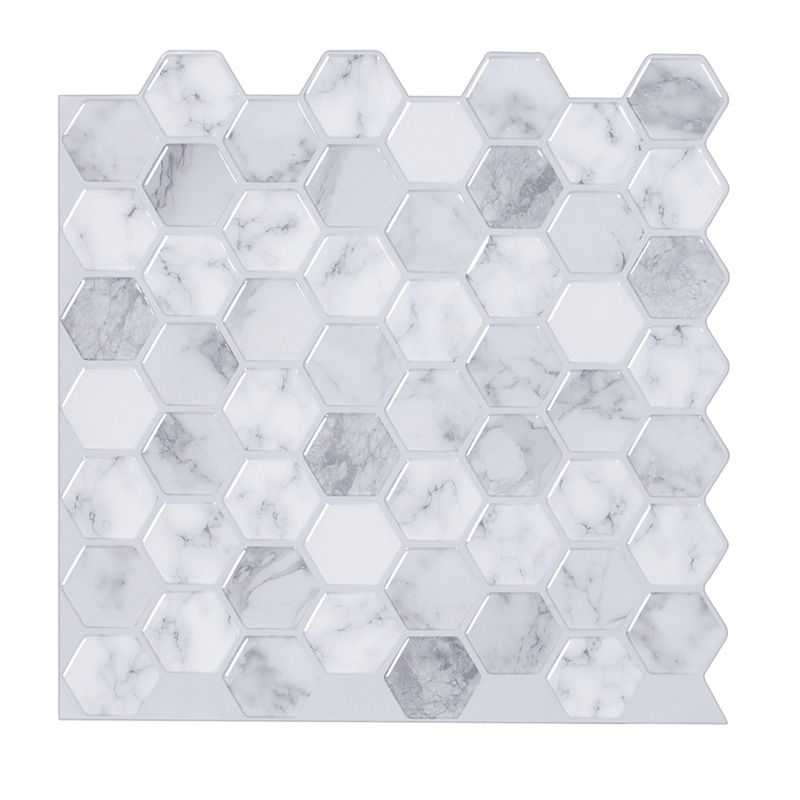 BowLift | Modern Peel-and-Stick Wall PVC Hexagon Peel-and-Stick Tile