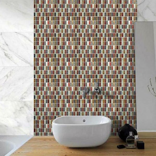 BowLift | Mosaic Tile Wallpaper PVC Waterproof Peel and Stick Wall Tile with Square Shape