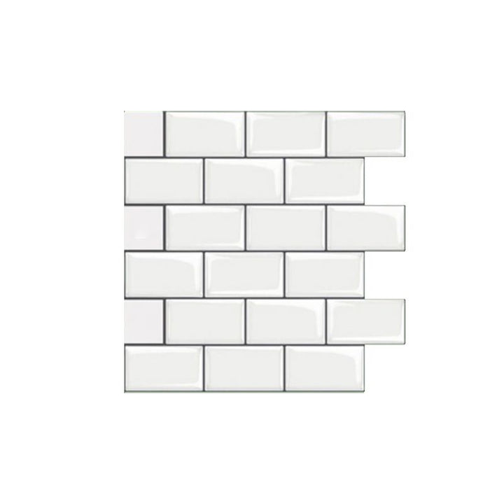 BowLift | Peel and Stick Subway Tiles Waterproof Plastic Tile Rectangular Peel & Stick Tile for the Kitchen