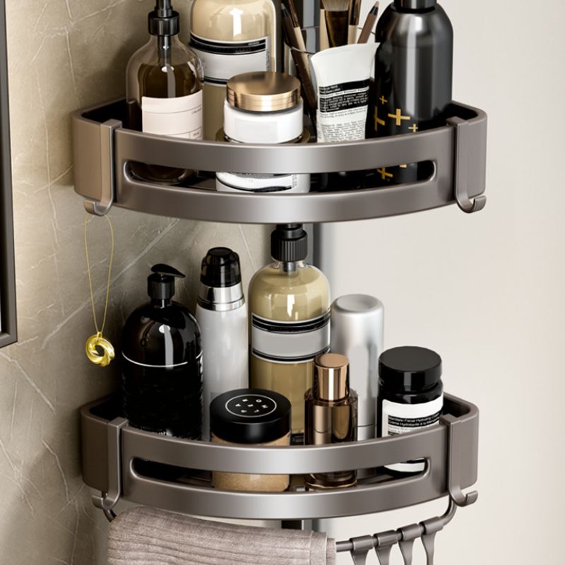 BowLift | Modern Gray Bathroom Set Paper Holder Bathroom Shelf Bathroom Hardware Set