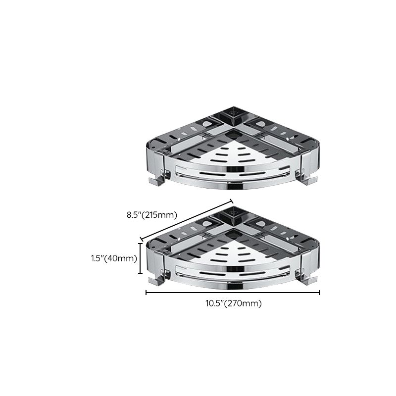 BowLift | Chrome Modern Bathroom Hardware Set Stainless Steel Towel Hook/Towel Rail & Bathroom Shelf