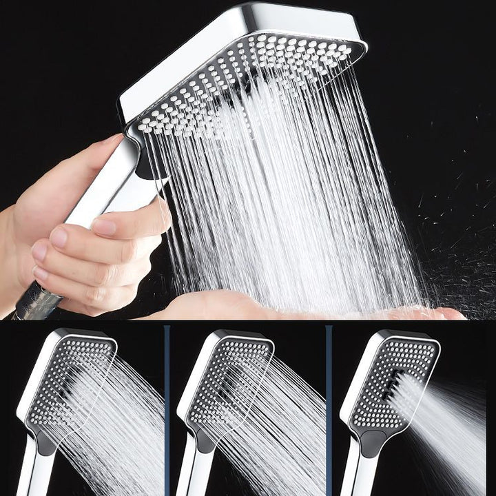 BowLift | Modern Hand Shower Head Square Three-Stage Drop Resistance Spray Head