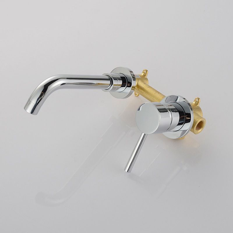 BowLift | Industrial Wall-Mounted Bathroom Faucet 2-Hole Swivel Spout Basin Faucet