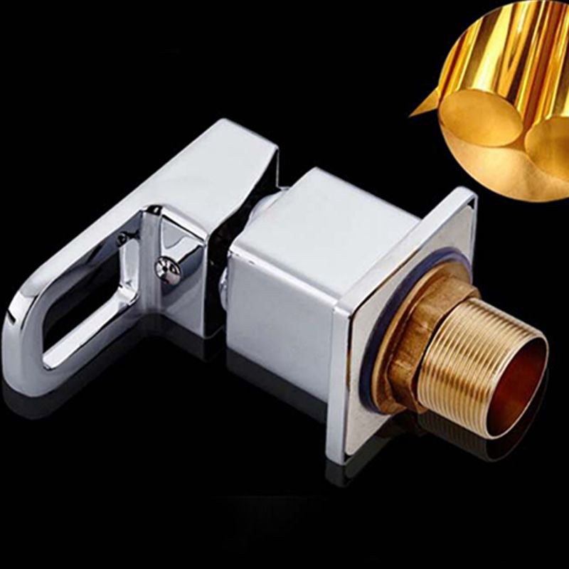 BowLift | Chrome Bath Faucet Trim with Lever Handle Deck Mounted Bathtub Faucet