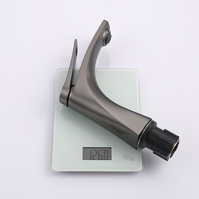 BowLift | Modern Vessel Faucet Brass Lever Handles Low Arc with Water Hose Bathroom Vessel Faucet