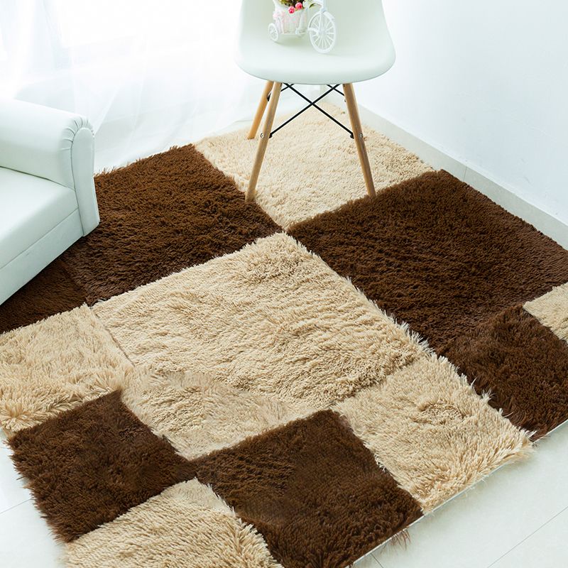 BowLift | Basic carpet tiles solid color long pile square bedroom carpet tiles