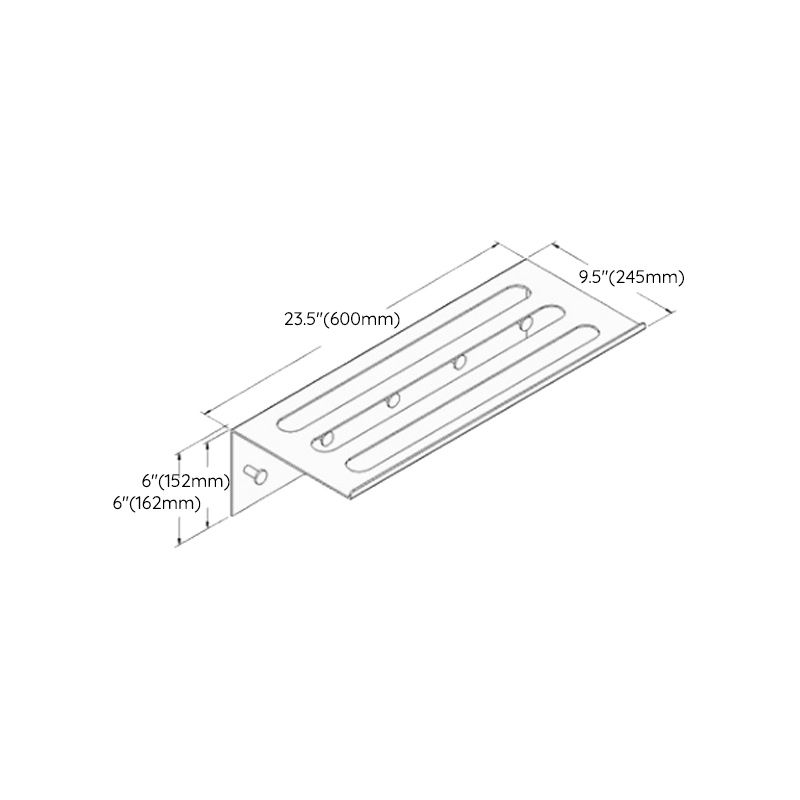 BowLift | Black 6-piece Bathroom Accessory Set Modern Shower Curtain Rod / Bathrobe Hooks and Towel Bar