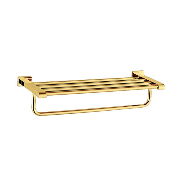 BowLift | Modern Towel Bar Bathroom Hardware Set Bathroom Shelf Gold Bathroom Accessories Set