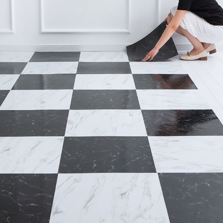 BowLift | Modern fabric look plastic floor water-repellent square edge floor tiles
