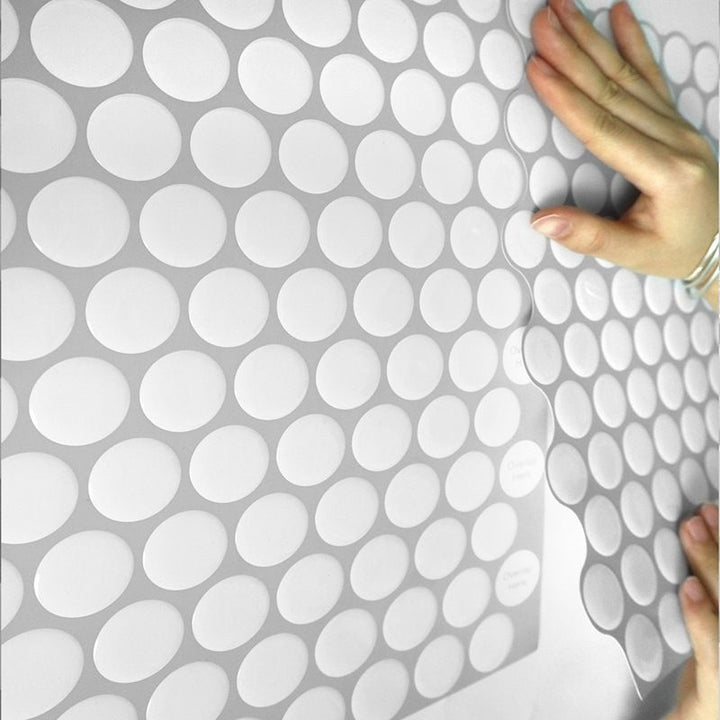 BowLift | Modern Peel and Stick Tiles PVC Penny Round Peel and Stick Back Wall Tiles