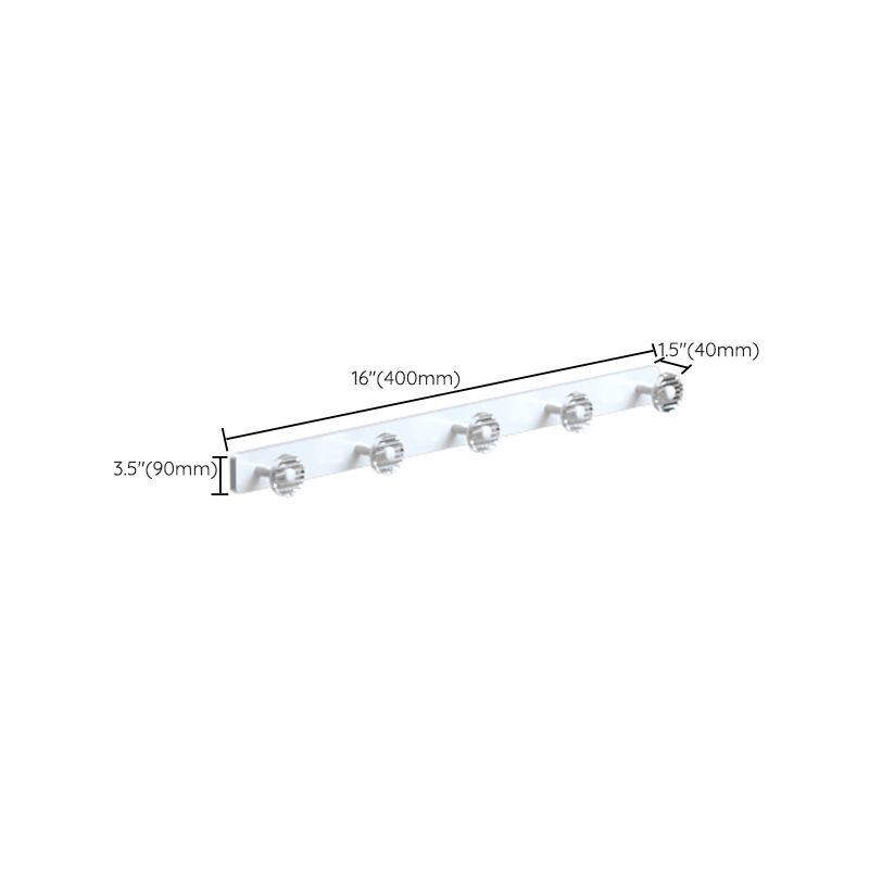 BowLift | White Metal and Acrylic Bathroom Accessories as a Single Piece or in a Set with Bathroom Shelf