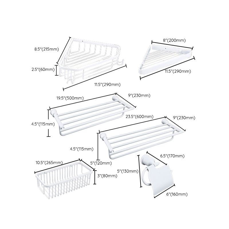 BowLift | Contemporary white bathroom accessories as a single piece or in a set