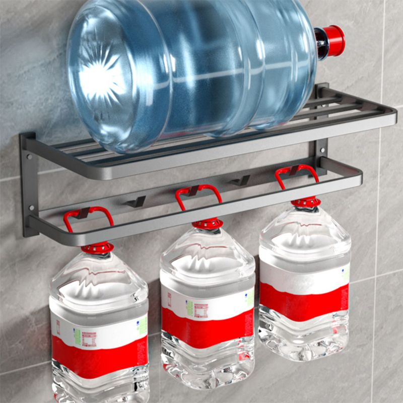 BowLift | Modern gray bathroom hardware set towel rack paper holder bathroom accessory set