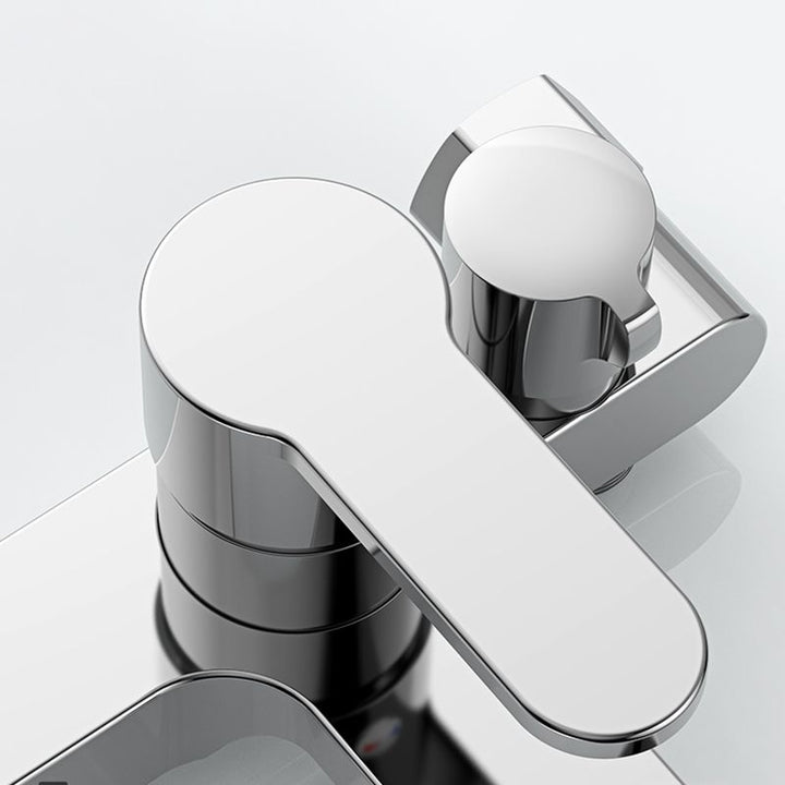 BowLift | Single Lever Bath Mixer 2 Holes Wall Mounted Hand Shower Low Arc Tub Filler
