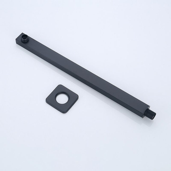BowLift | Black Square Fest Shower Head Modern Style Wall Mounted Shower Head