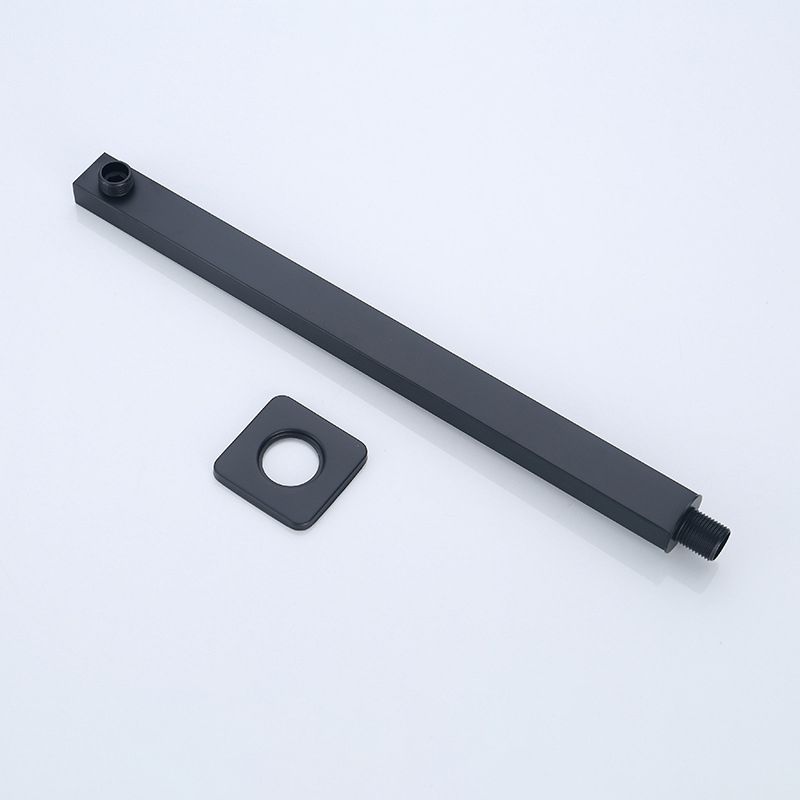 BowLift | Black Square Fest Shower Head Modern Style Wall Mounted Shower Head