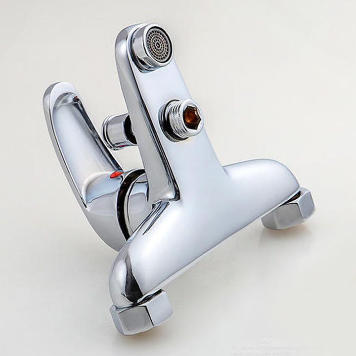BowLift | Modern Silver Bathtub Spout Single-Hole and Two-Hole Installation Faucet