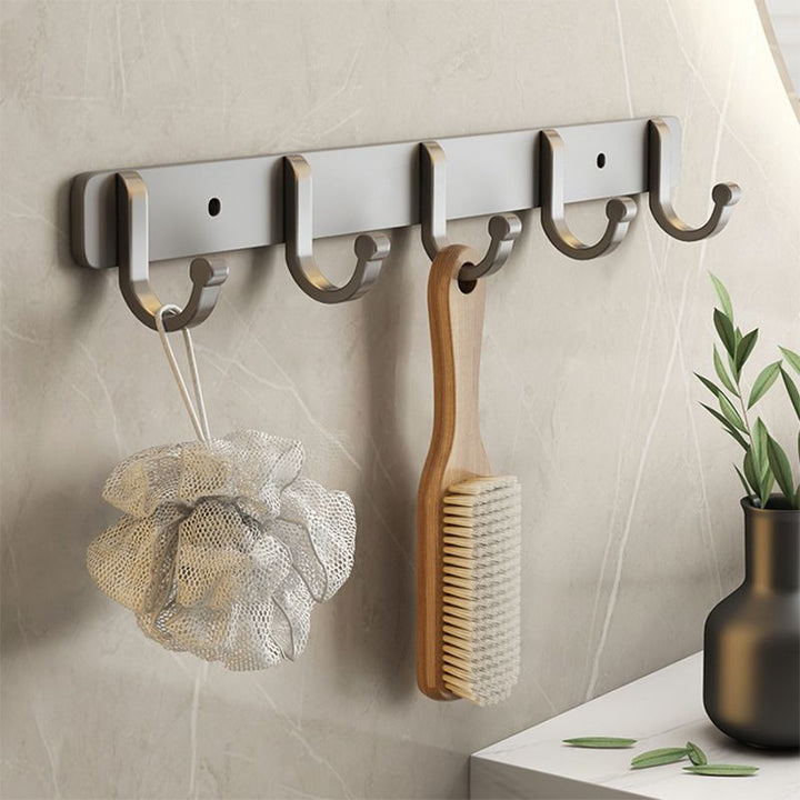 BowLift | Contemporary Bathroom Accessory Set Grey Aluminum Bathroom Accessory Kit