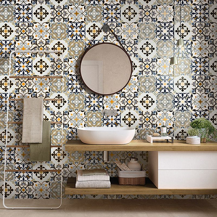 BowLift | PVC Square Peel & Stick Mosaic Tile Multi-Colors Kitchen and Bathroom Single Tile