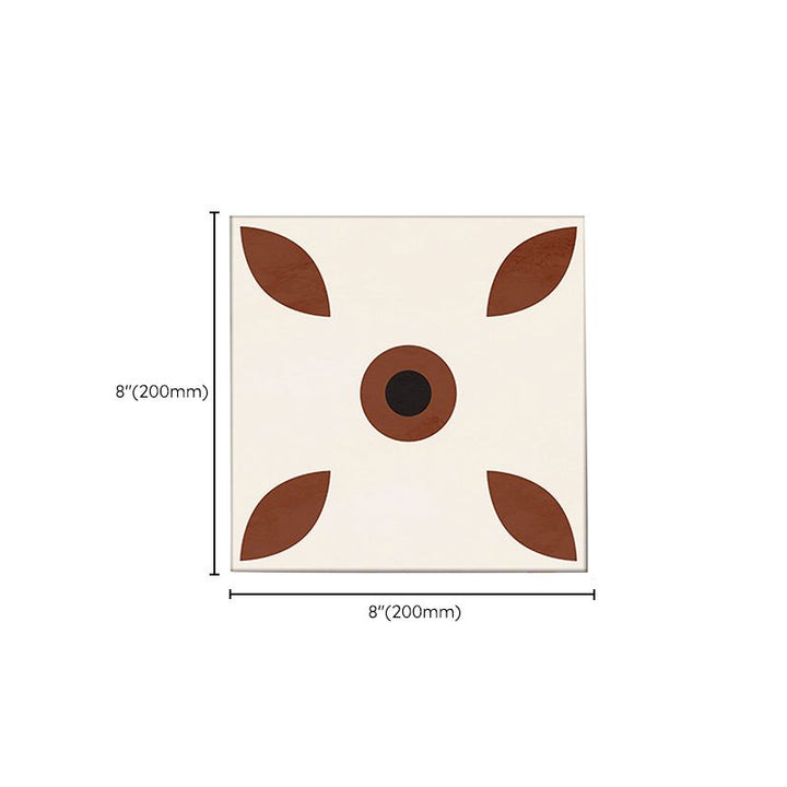 BowLift | Indoor Vinyl Flooring Floral Pattern Peel and Stick Waterproof Square Vinyl Floor