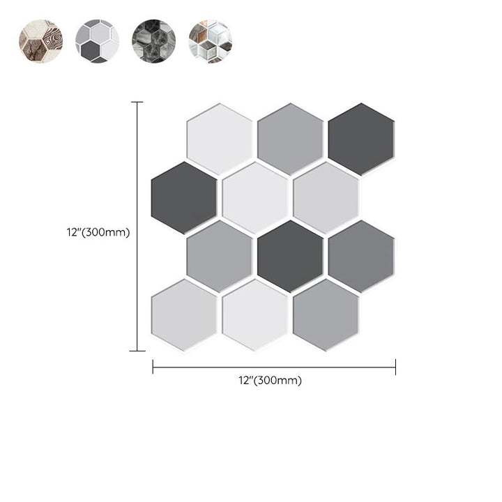 BowLift | Mosaic Tiles Wallpaper PVC waterproof for peeling and sticking Mosaic tiles with hexagonal shape