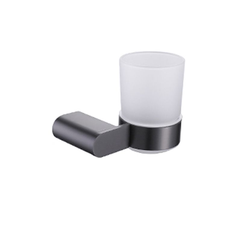 BowLift | Dark gray modern bathroom accessory set stainless steel bathroom accessory set