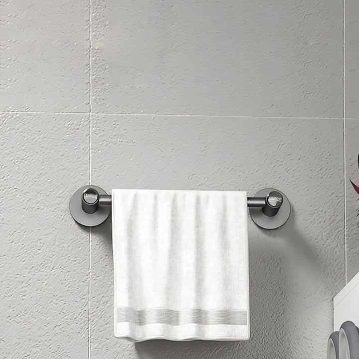 BowLift | 2-piece modern bathroom accessories set metal slipper rack/towel bar