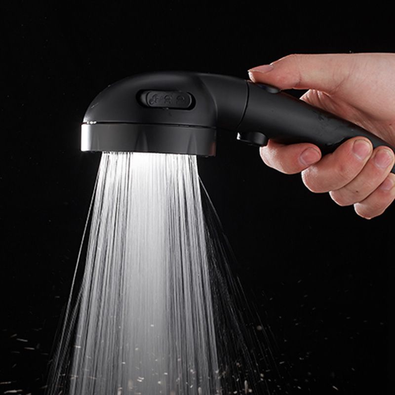 BowLift | Contemporary Showerhead Round Handheld Showerhead Combination in Black