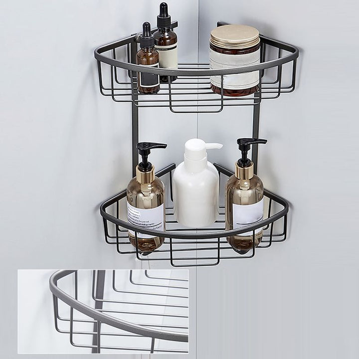 BowLift | Traditional Gray Brass Bathroom Hardware Set Towel Bar Bathroom Hardware Set