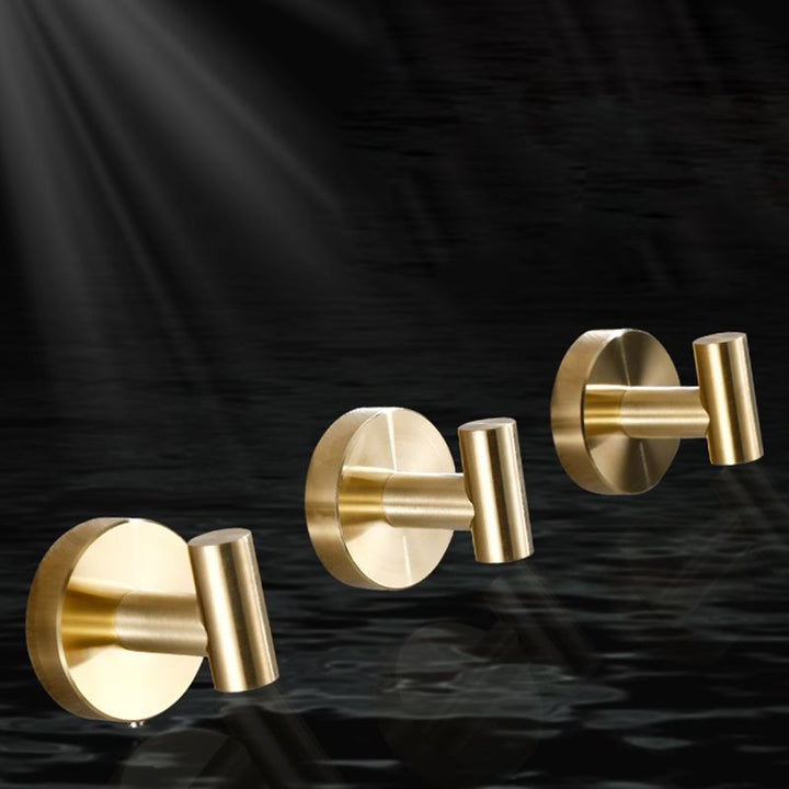 BowLift | Modern Bathroom Accessory Set Metal Coat Hooks in Polished Chrome/Gold