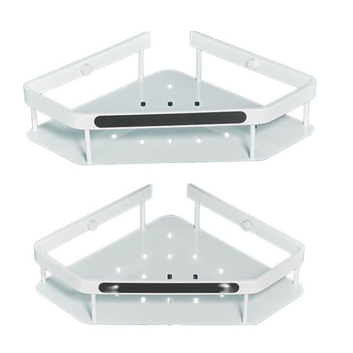 BowLift | Matt white 3-piece modern bathroom accessory set, bathroom shelf