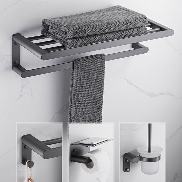 BowLift | Modern Stainless Steel Towel Ring Bathroom Set Bathroom Shelf Bathroom Accessories Set