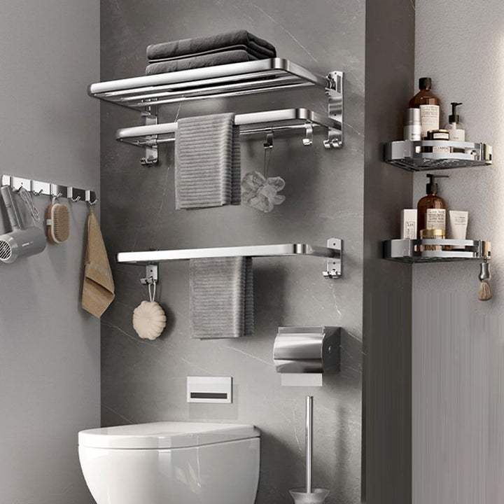 BowLift | Modern Polished Chrome Bathroom Accessory Set made of Stainless Steel