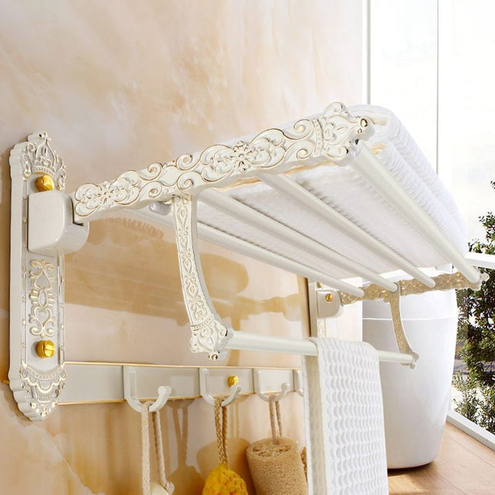 BowLift | Traditional Metal Bathroom Accessory Hardware Set with Paper Holder
